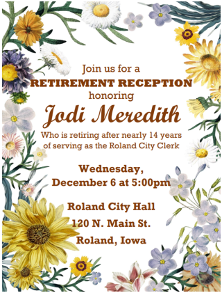 Jodi Retirement Flyer